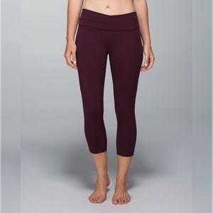 Lululemon Astro Wunder Under Crop II Shine Dot Bo